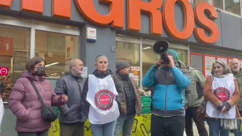 Migros Direnişine Hopa'dan Destek: &Ouml;rg&uuml;tlenme Hakkı Gasp Ediliyor!