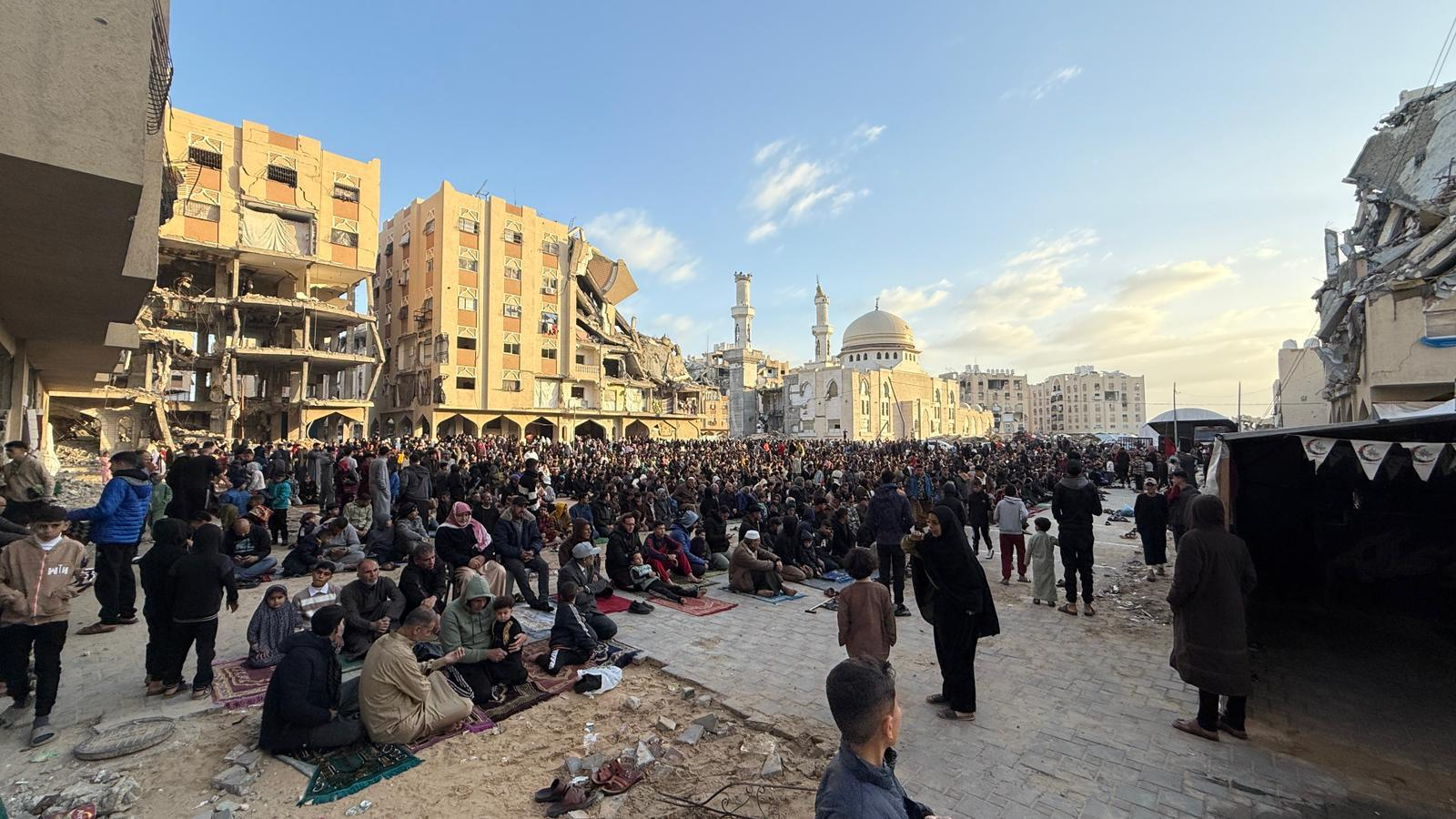 Patlama sonrası Tahran manzarası