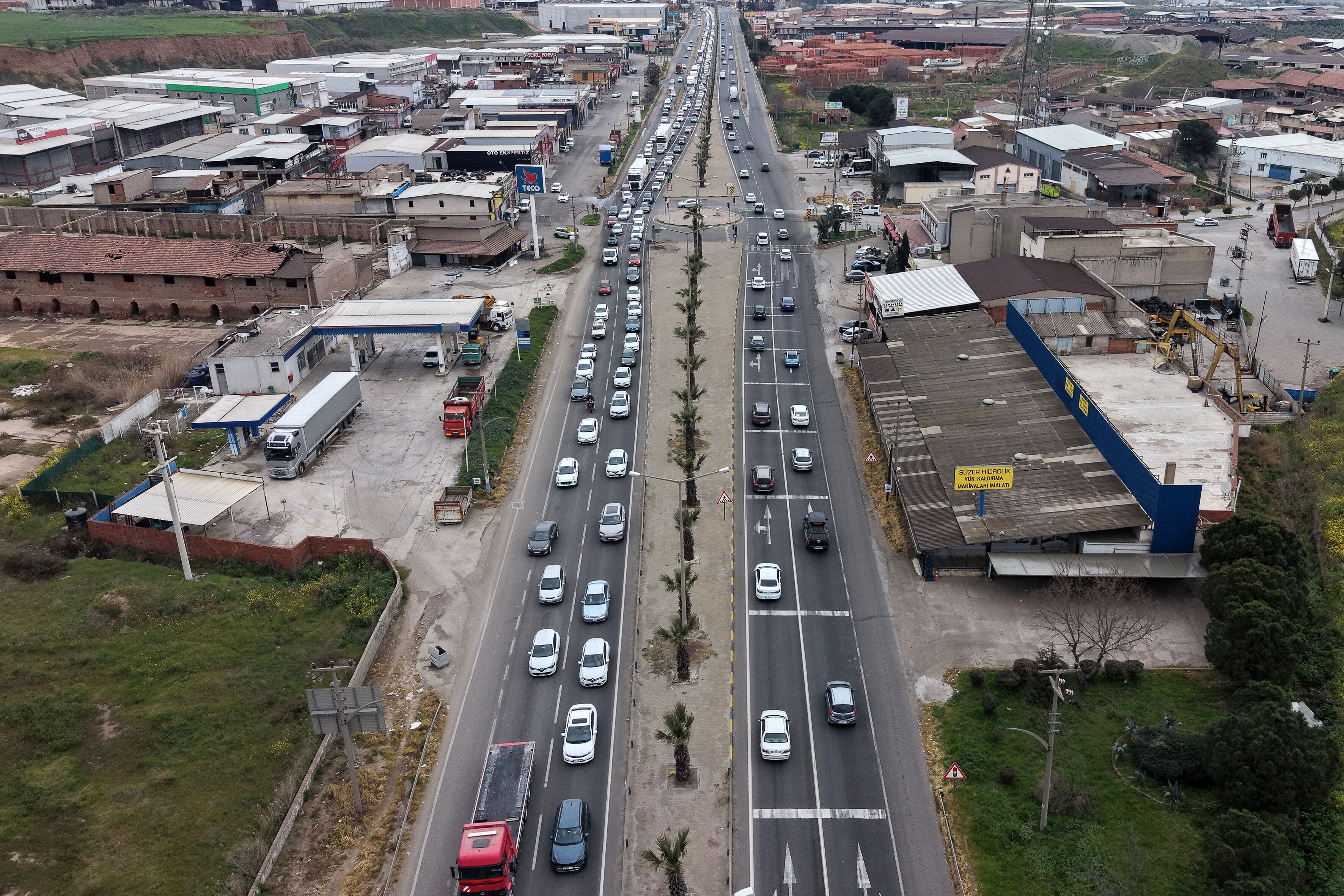 Manisa'da trafik yoğunluğu