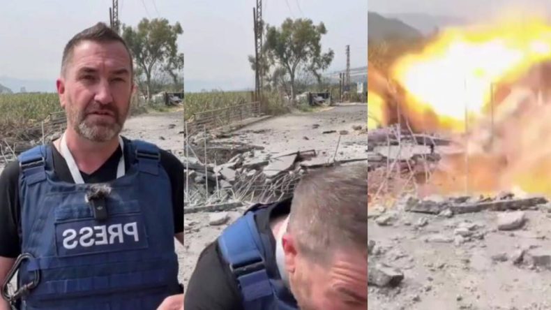 Canlı &ccedil;ekim sırasında f&uuml;ze saldırısı: Basın ekibi &ouml;l&uuml;mden d&ouml;nd&uuml;