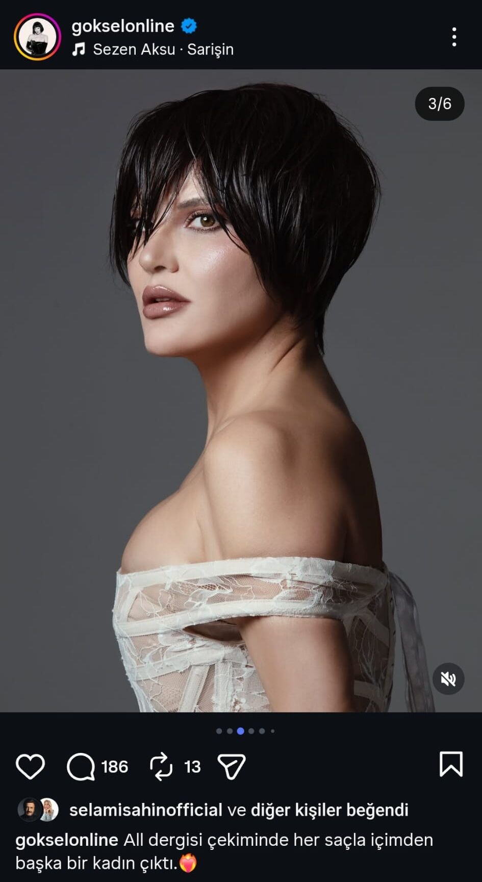 Göksel'in farklı saç stilleri