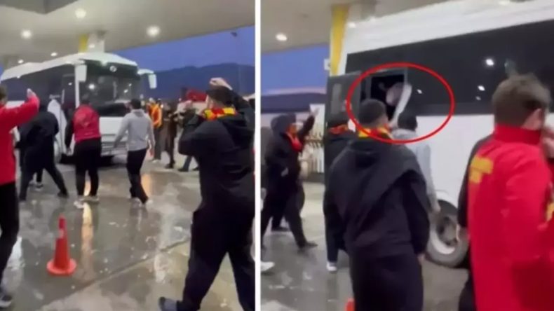 G&ouml;ztepe ve Beşiktaş taraftarları arasında gerginlik: Kılı&ccedil; &ccedil;ekildi!