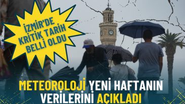 İzmir'de kritik tarih belli oldu: Meteoroloji yeni haftanın verilerini a&ccedil;ıkladı