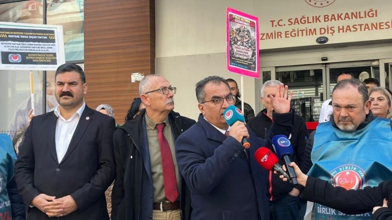 İzmir&rsquo;in Sağlığı Depreme Dayanıksız: Acil Boşaltılma Kararı Olan Bir Hastanede G&ouml;rev Yapmak İstemiyoruz!