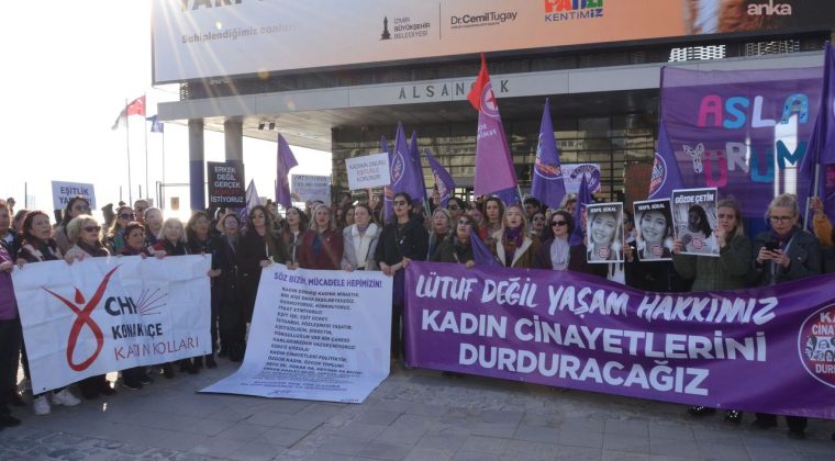 İzmir&rsquo;de 8 Mart&rsquo;ta ortak &ccedil;ağrı: Kadın cinayetlerini durduracağız