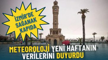 İzmir&rsquo;de sağanak kapıda: Meteoroloji yeni haftanın verilerini duyurdu