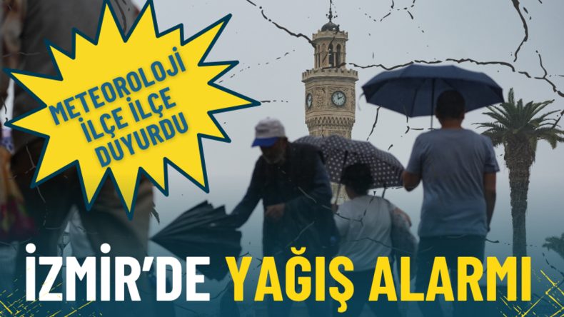 İzmir&rsquo;de şemsiyeler yeniden a&ccedil;ılıyor: Yağışlı havalar geri d&ouml;nd&uuml;