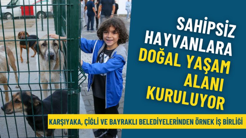 Karşıyaka, &Ccedil;iğli ve Bayraklı belediyelerinden &ouml;rnek iş birliği: Sahipsiz hayvanlar i&ccedil;in Doğal Yaşam Alanı kuruluyor