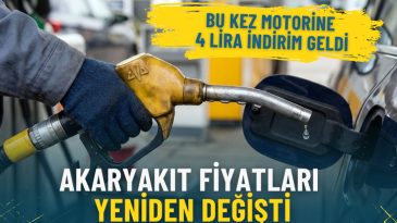 Akaryakıt fiyatları yeniden değişti: Bu kez motorine 4 lira indirim geldi