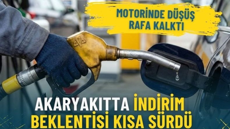 Akaryakıtta indirim beklentisi kısa s&uuml;rd&uuml;: Motorinde d&uuml;ş&uuml;ş rafa kalktı