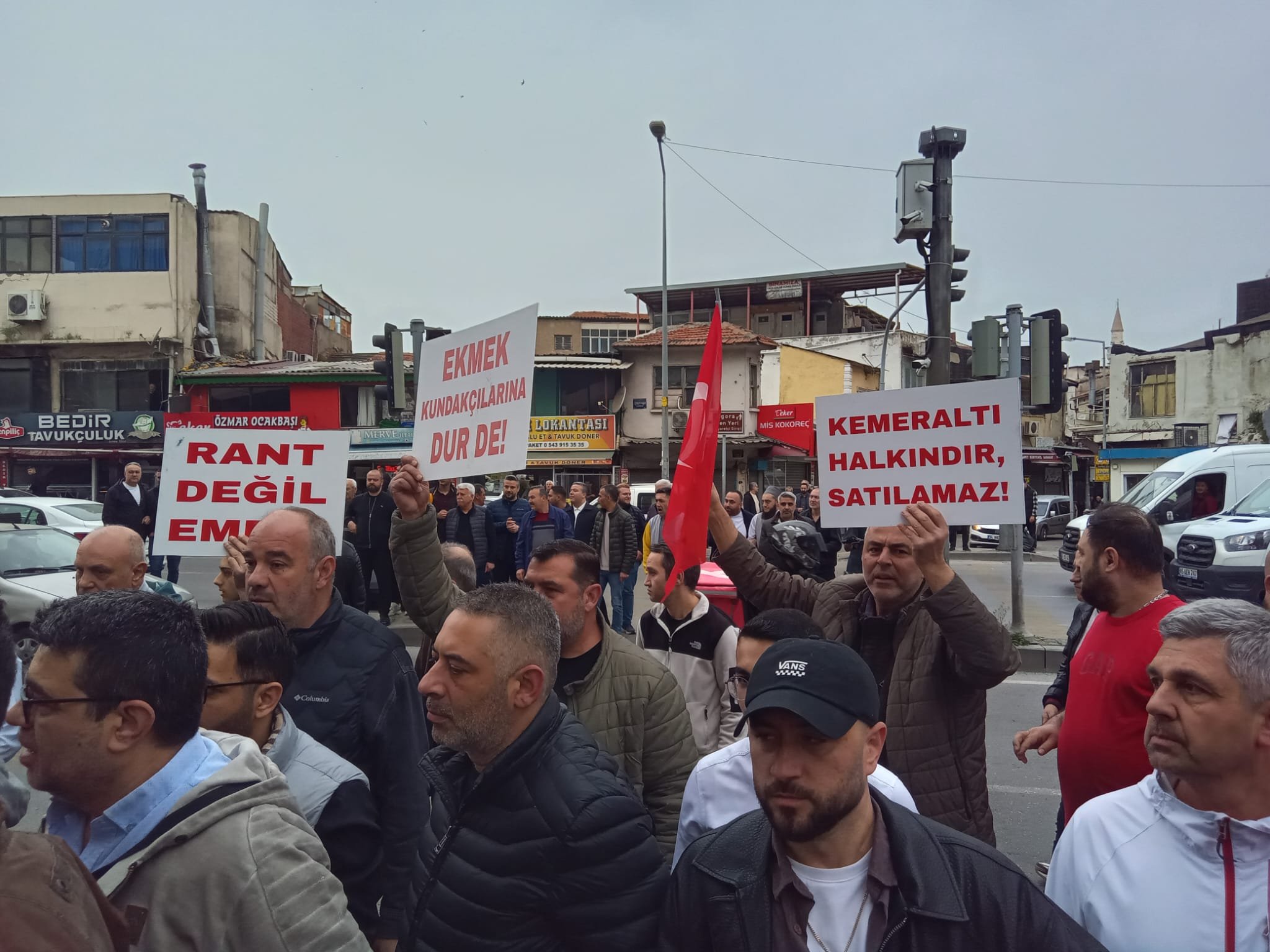 Kemeraltı otopark protestosu