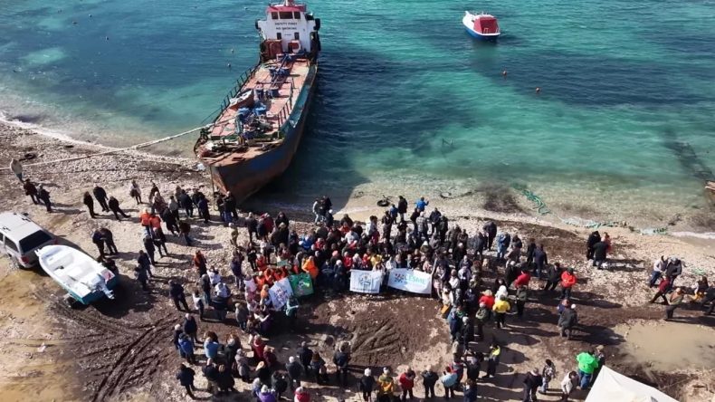 Başkan Balkan&rsquo;dan hurda gemi m&uuml;jdesi: Urla'mızın mavisi kazandı!