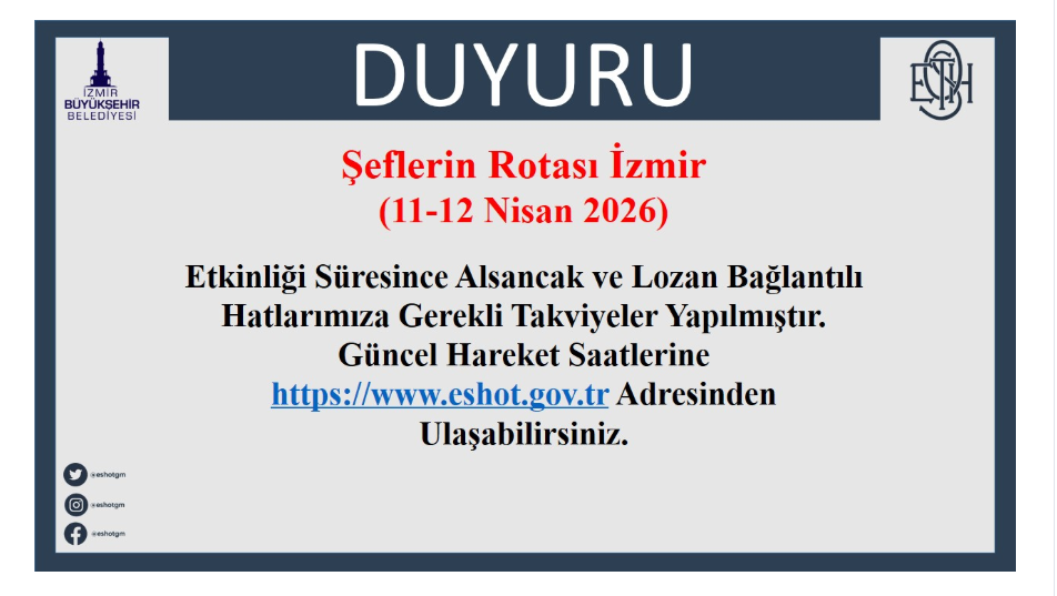 ESHOT Ulaşım Düzenlemesi