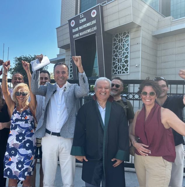 İnciraltı toprak sahipleri mahkeme kararı sevinci