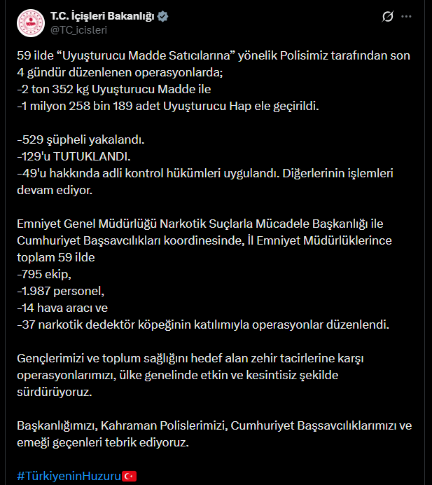 İçişleri Bakanlığı Operasyonu