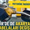 İzmir&rsquo;de de akaryakıt tabelaları değişti: Motorine indirim geldi