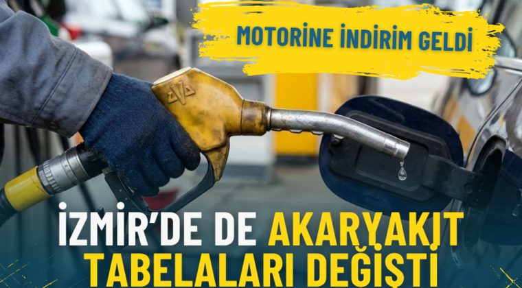 İzmir&rsquo;de de akaryakıt tabelaları değişti: Motorine indirim geldi