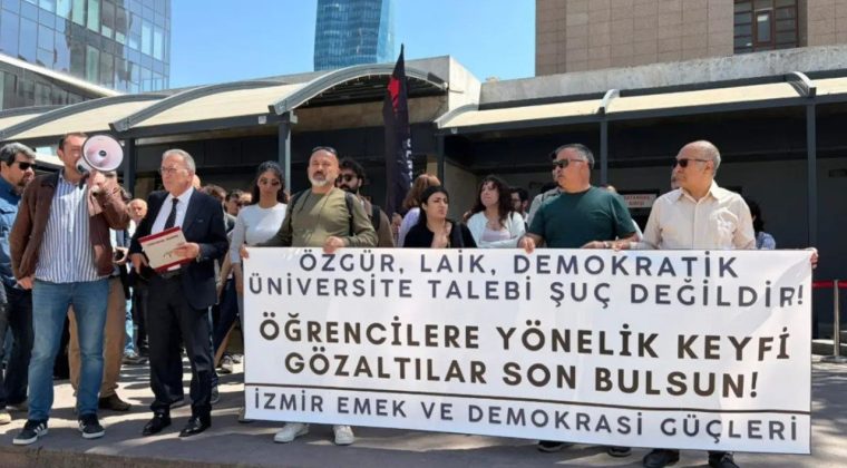 İzmir&rsquo;de g&ouml;zaltına alınan &uuml;niversite &ouml;ğrencileri serbest bırakıldı