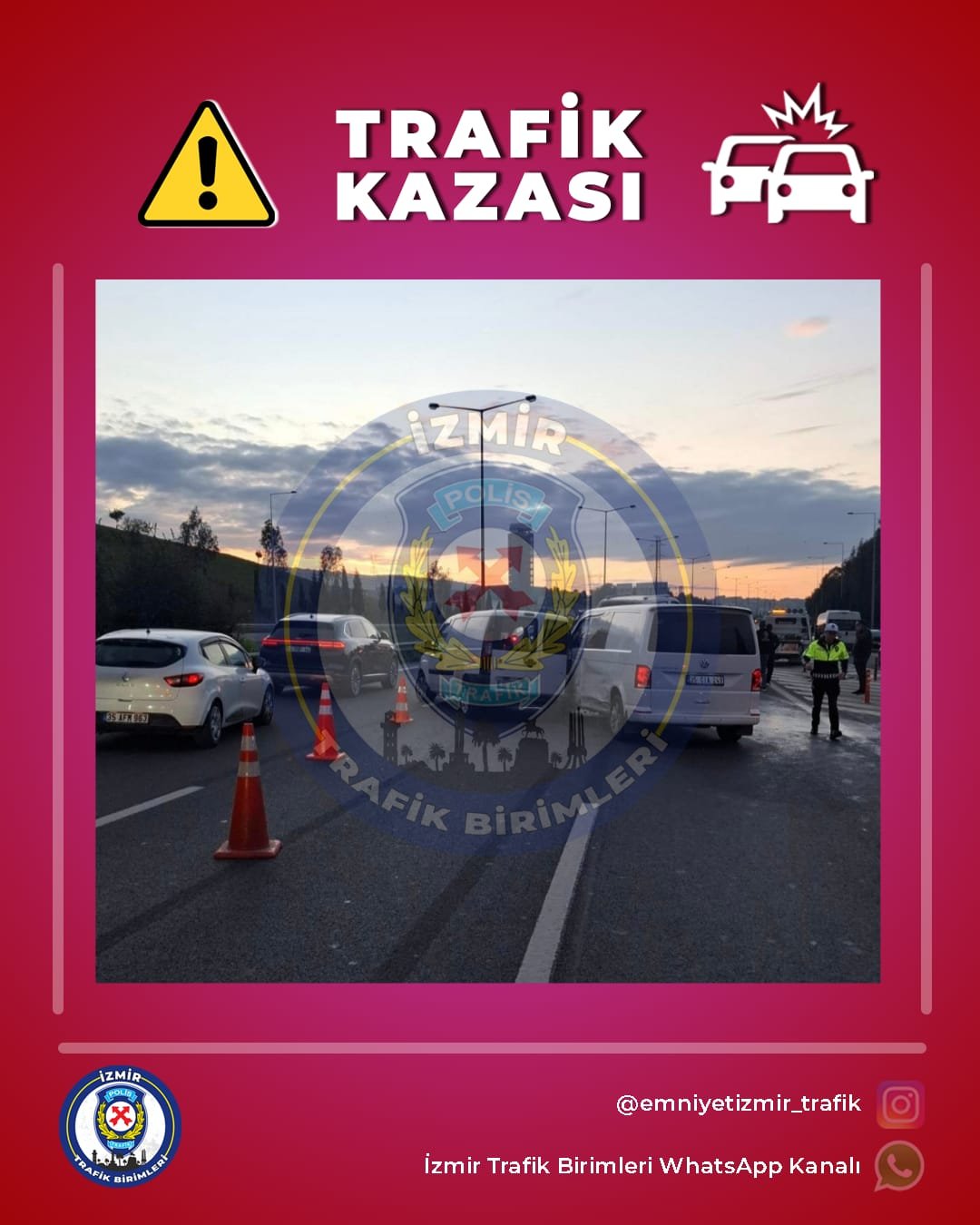 Gaziemir-Balçova istikametinde kaza