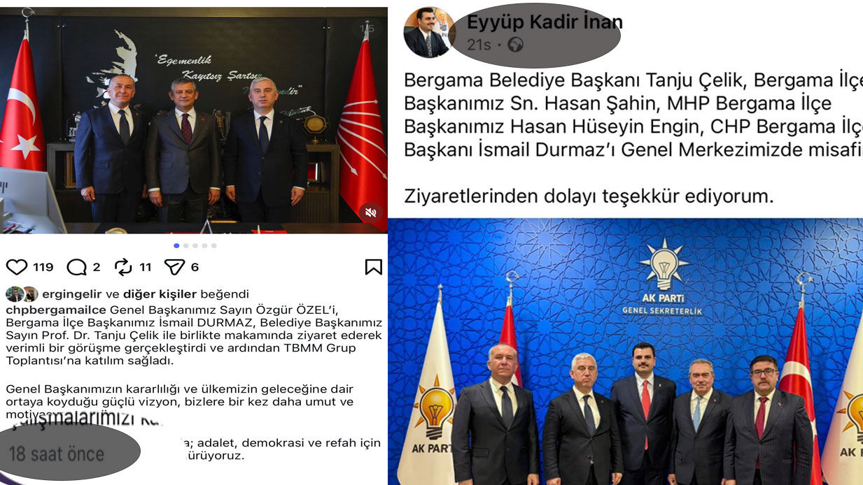 CHP Genel Merkezi'nde yapılan görüşmeden bir kare