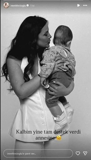 İrem Helvacıoğlu ve kızı Sora