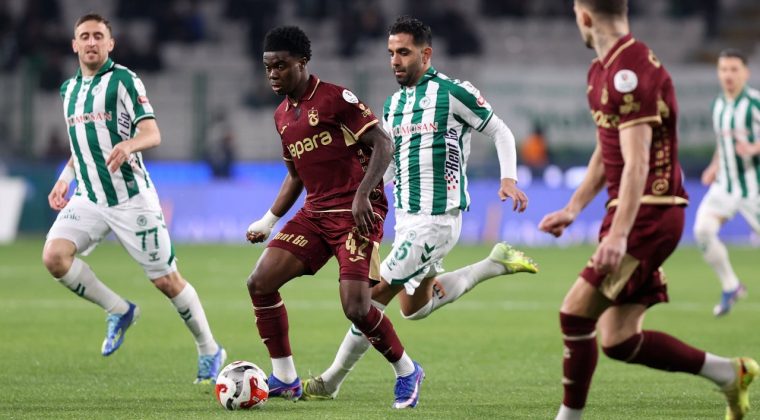 Trabzonspor deplasmanda Konyaspor'a 2-1 mağlup oldu